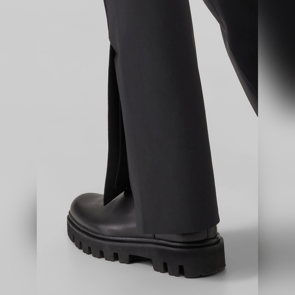 ***Host pick****ATHLETA Stellar Flare Trouser Size 10 Black Zipper Leg Opening - Picture 3 of 9